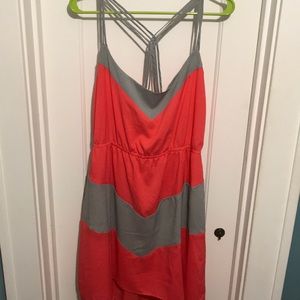 Color block and chevron dress